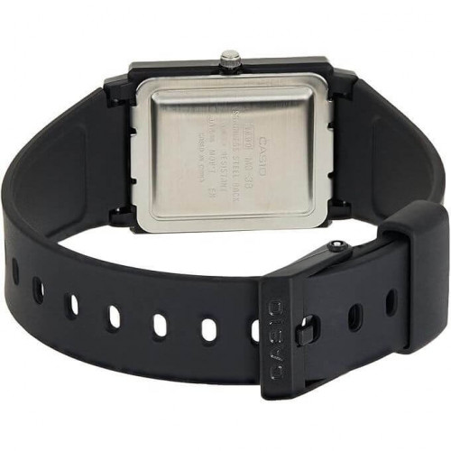Casio – Cadran bleu – Rectangulaire classique – Étanche & bracelet en résine – MQ-38-2A Casio – Cadran bleu – Rectangulaire classique – Étanche & bracelet en résine – MQ-38-2A