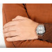 Casio – Affichage date et jour – Cadran blanc métallique – Index en traits – MTP-V006D-7C Casio – Affichage date et jour – Cadran blanc métallique – Index en traits – MTP-V006D-7C