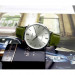 Casio – Bracelet en cuir vert – Cadran argenté – Boîtier extra plat – MTP-VT01L-3B Casio – Bracelet en cuir vert – Cadran argenté – Boîtier extra plat – MTP-VT01L-3B