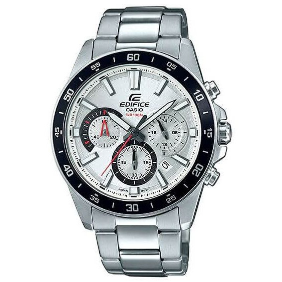 Casio – Collection Edifice pour Homme – Cadran blanc – Chronographe – EFV-570D-7AV