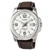 Casio – Montre homme – Bracelet cuir marron – Cadran blanc – MTP-1314L-7A Casio – Montre homme – Bracelet cuir marron – Cadran blanc – MTP-1314L-7A