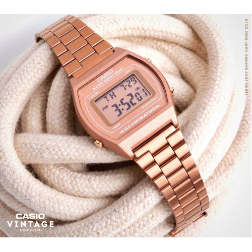 Casio – Bronze – Bracelet en acier inoxydable – Vintage Collection – Unisexe – B640WC-5ADF Casio – Bronze – Bracelet en acier inoxydable – Vintage Collection – Unisexe – B640WC-5ADF