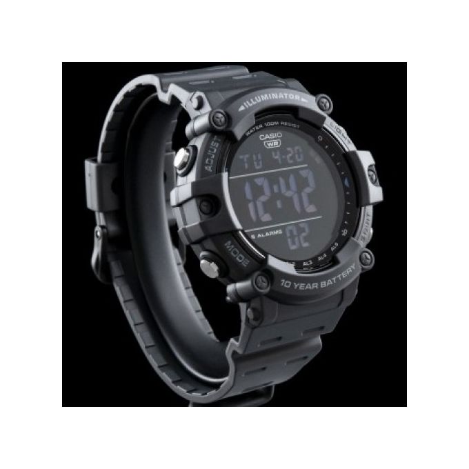 Casio – Digitale – Cadran noir / digits blanc – Étanche à 100 mètres – AE-1500WH-8BVDF