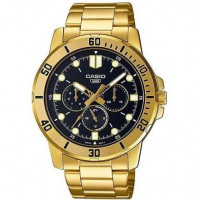 Casio – Montre homme bracelet en acier inoxydable dorée – MTP-VD300G-1EUDF