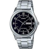 Casio – Dateur « jour/mois » – Bracelet en acier inoxydable – MTP-V006D-1B2UDF