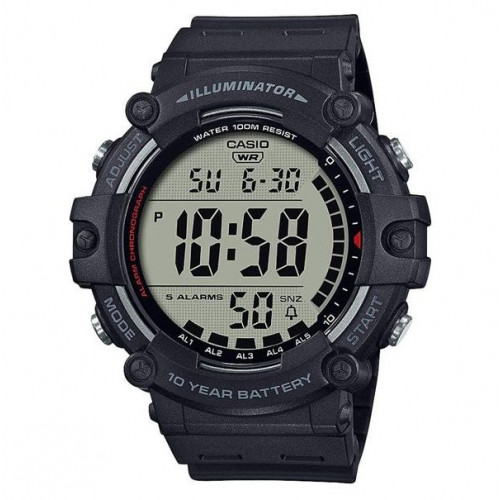 Casio – Digitale – 5 alarmes quotidiennes – Étanche à 100 mètres – AE-1500WH-1AVDF Casio – Digitale – 5 alarmes quotidiennes – Étanche à 100 mètres – AE-1500WH-1AVDF