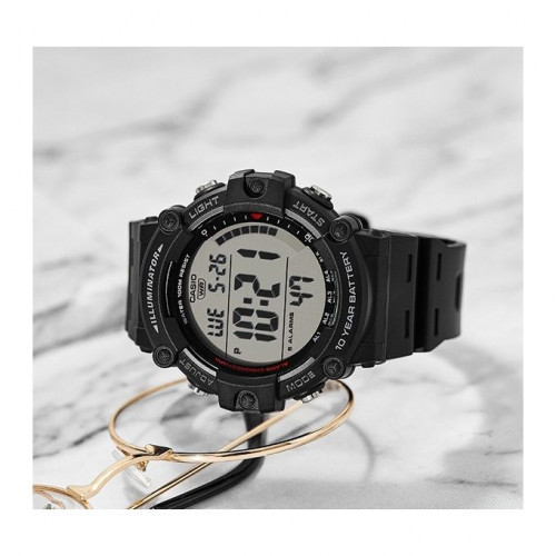 Casio – Digitale – 5 alarmes quotidiennes – Étanche à 100 mètres – AE-1500WH-1AVDF Casio – Digitale – 5 alarmes quotidiennes – Étanche à 100 mètres – AE-1500WH-1AVDF