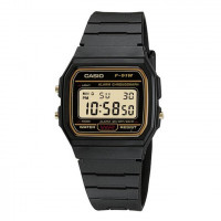 Casio – Digital pour homme – Bracelet en caoutchouc – F-91WG-9QDF
