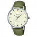 Casio – Montre classique en bracelet cuir vert pour hommes – Index chiffres facile – MTP-VT03L-7B Casio – Montre classique en bracelet cuir vert pour hommes – Index chiffres facile – MTP-VT03L-7B