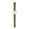 Casio – Montre classique en bracelet cuir vert pour hommes – Index chiffres facile – MTP-VT03L-7B