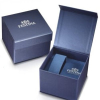 Festina – Montre chronographe dorée et fond noir – Tout en acier inoxydable – Diamètre boîtier : 45 mm & étanche 100 m – F20705/4