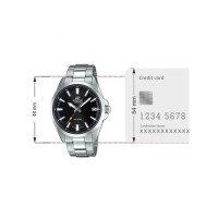 Casio – Montre pour hommes cadran noir – WR 100 mètres – Bracelet en inoxydable – EFV-100D-1AV