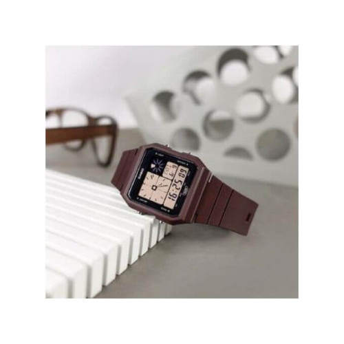 Casio – Vintage Collection en couleur marron – Montre unisexe – Bracelet en résine marron – LF-20W-5A Casio – Vintage Collection en couleur marron – Montre unisexe – Bracelet en résine marron – LF-20W-5A