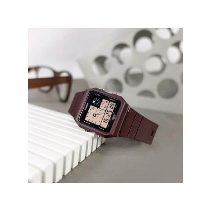 Casio – Vintage Collection en couleur marron – Montre unisexe – Bracelet en résine marron – LF-20W-5A