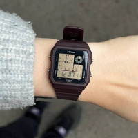 Casio – Vintage Collection en couleur marron – Montre unisexe – Bracelet en résine marron – LF-20W-5A