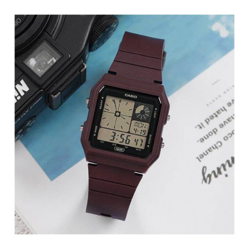 Casio – Vintage Collection en couleur marron – Montre unisexe – Bracelet en résine marron – LF-20W-5A Casio – Vintage Collection en couleur marron – Montre unisexe – Bracelet en résine marron – LF-20W-5A