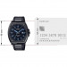 Casio – Tout en acier inoxydable noir – avec dateur & étanche – Index chiffres bleu – MTP-E715D-1AV Casio – Tout en acier inoxydable noir – avec dateur & étanche – Index chiffres bleu – MTP-E715D-1AV