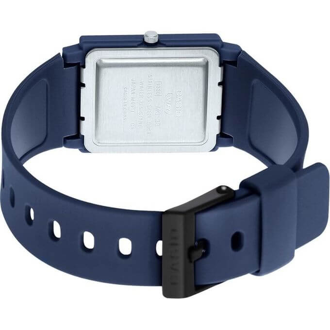 Casio – Unisexe – Bleu cadran noir – Bracelet en résine bleu – Étanche – MQ-38UC-2A1DF