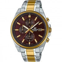 Casio – Édifice Collection pour homme – Cadran marron – Bracelet en acier bicolore – EFV-610SG-5AV