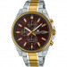 Casio – Édifice Collection pour homme – Cadran marron – Bracelet en acier bicolore – EFV-610SG-5AV Casio – Édifice Collection pour homme – Cadran marron – Bracelet en acier bicolore – EFV-610SG-5AV