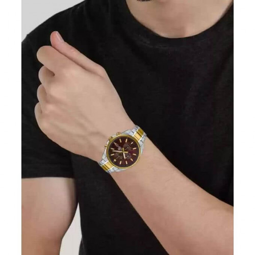 Casio – Édifice Collection pour homme – Cadran marron – Bracelet en acier bicolore – EFV-610SG-5AV Casio – Édifice Collection pour homme – Cadran marron – Bracelet en acier bicolore – EFV-610SG-5AV