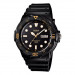 Casio – Bracelet en silicone noir – Avec dateur jour/mois – Étanche 100 m – MRW-200H-1EVDF Casio – Bracelet en silicone noir – Avec dateur jour/mois – Étanche 100 m – MRW-200H-1EVDF