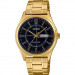 Casio – Doré cadran noir – Index tirets – Diamètre boîtier 38 mm – MTP-V006G-1C Casio – Doré cadran noir – Index tirets – Diamètre boîtier 38 mm – MTP-V006G-1C