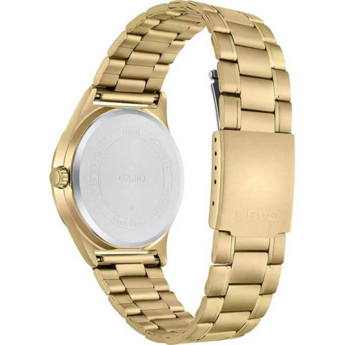 Casio – Doré cadran noir – Index tirets – Diamètre boîtier 38 mm – MTP-V006G-1C Casio – Doré cadran noir – Index tirets – Diamètre boîtier 38 mm – MTP-V006G-1C