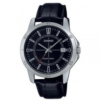 Casio – Montres analogiques classiques conçues – Bracelet cuir noir – MTP-V004L-1C