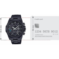 Casio – Noir – Tout en acier inoxydable – Verre saphir anti-rayure – Édifice Collection – EFR-S567DC-1AV