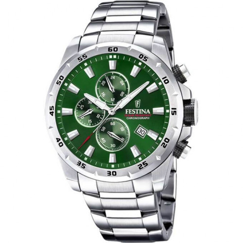Festina – Sophistiquée pour un look tendance – Cadran vert – Bracelet en acier inoxydable – F20463/3 Festina – Sophistiquée pour un look tendance – Cadran vert – Bracelet en acier inoxydable – F20463/3