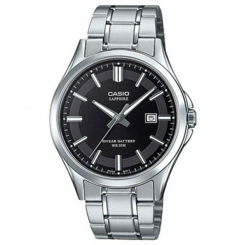 Casio – Cadran noir – Verre saphir anti-rayure – Bracelet inoxydable – MTS-100D-1AV Casio – Cadran noir – Verre saphir anti-rayure – Bracelet inoxydable – MTS-100D-1AV