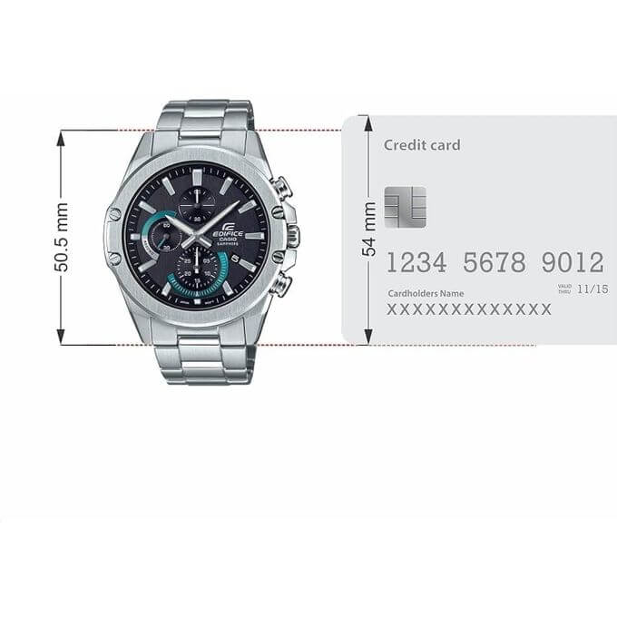 Casio – Série EDIFICE SLIM à cristal de saphir – Chronographe – EFR-S567D-1AVUDF