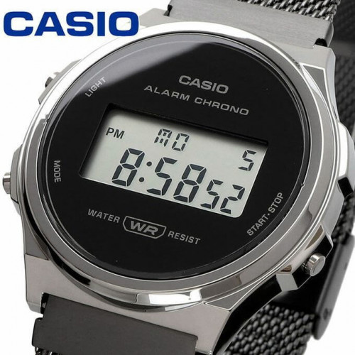 Casio – Unisexe – Vintage Collection – Bracelet en mailles milanaise – A171WEMB-1ADF Casio – Unisexe – Vintage Collection – Bracelet en mailles milanaise – A171WEMB-1ADF
