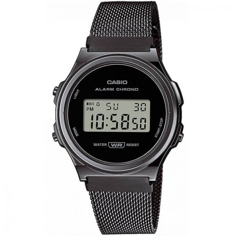 Casio – Unisexe – Vintage Collection – Bracelet en mailles milanaise – A171WEMB-1ADF