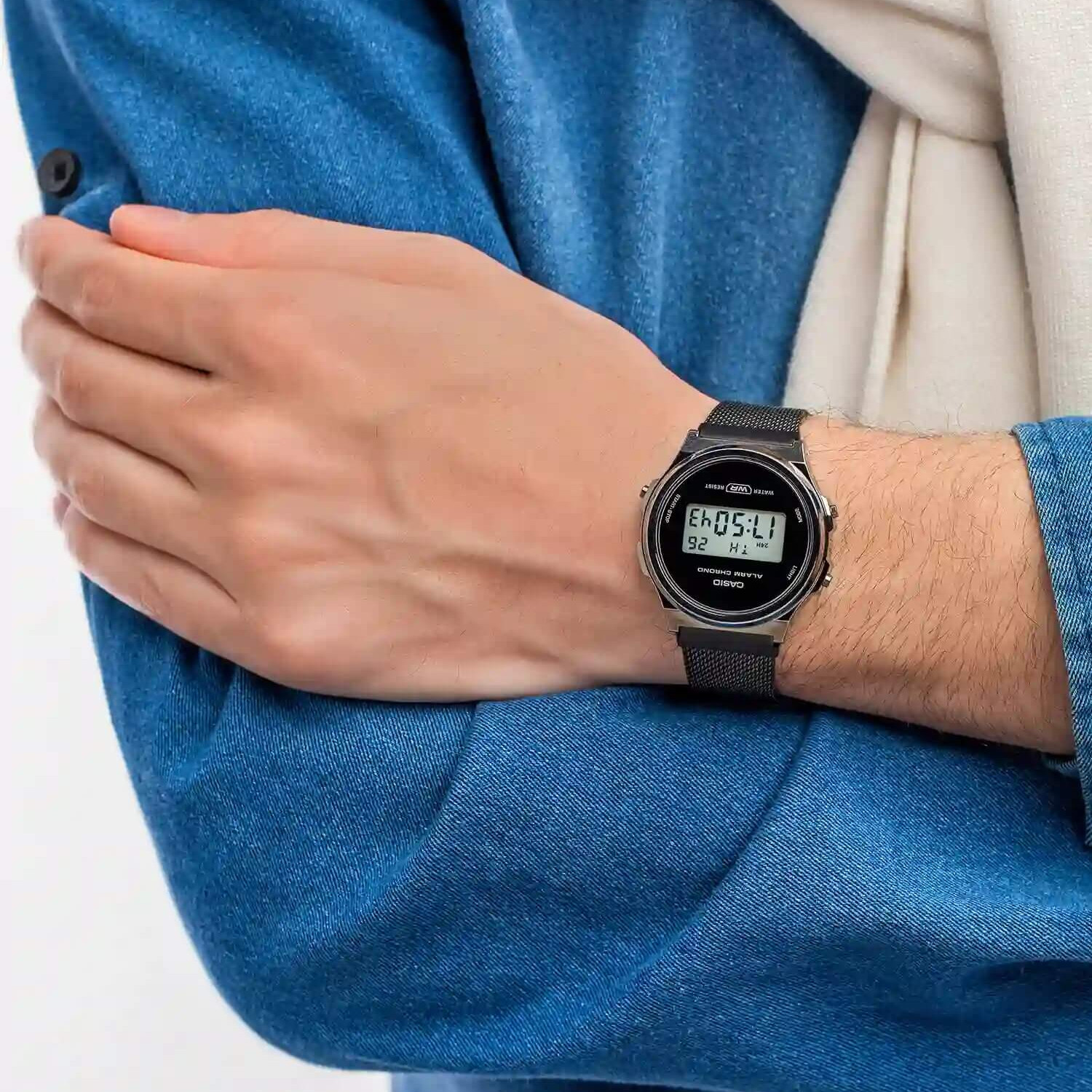 Casio – Unisexe – Vintage Collection – Bracelet en mailles milanaise – A171WEMB-1ADF