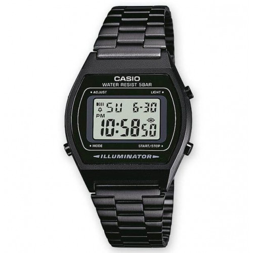 Casio – Montre unisexe digitale – Bracelet en acier inoxydable noir – B640WB-1ADF Casio – Montre unisexe digitale – Bracelet en acier inoxydable noir – B640WB-1ADF