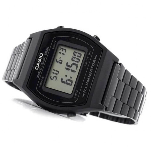 Casio – Montre unisexe digitale – Bracelet en acier inoxydable noir – B640WB-1ADF Casio – Montre unisexe digitale – Bracelet en acier inoxydable noir – B640WB-1ADF