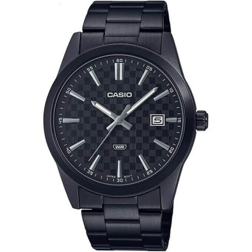 Casio – Noir – Tout en acier inoxydable – Avec dateur – MTP-VD03B-1AUDF Casio – Noir – Tout en acier inoxydable – Avec dateur – MTP-VD03B-1AUDF
