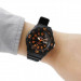 Casio – Montre pour hommes chiffres orange – Bracelet en silicone noir – MRW-200H-4BV Casio – Montre pour hommes chiffres orange – Bracelet en silicone noir – MRW-200H-4BV
