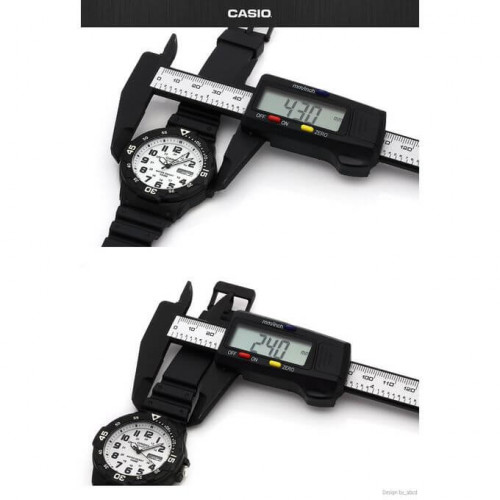 Casio – Montre pour hommes cadran blanc chiffres noirs – Bracelet en silicone noir – MRW-200H-7BVDF Casio – Montre pour hommes cadran blanc chiffres noirs – Bracelet en silicone noir – MRW-200H-7BVDF