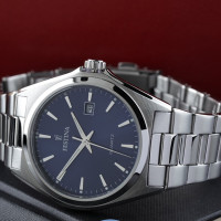 Festina – Classique – Cadran bleu avec dateur – Tout acier inoxydable – F20552/3