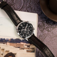 Festina – Bracelet cuir noir – Cadran noir – F20542/5 – Chronographe pour homme