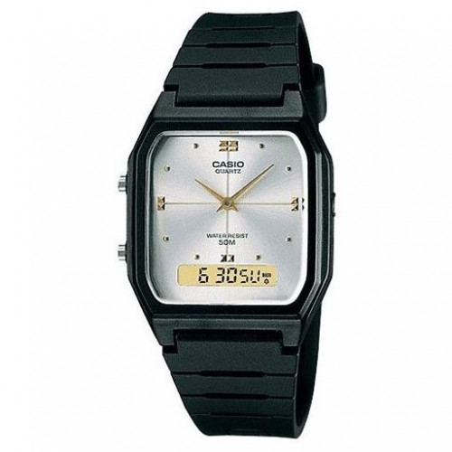 Casio – Analogique numérique double heure – Pour homme – Bracelet en silicone – AW-48HE-7AV Casio – Analogique numérique double heure – Pour homme – Bracelet en silicone – AW-48HE-7AV