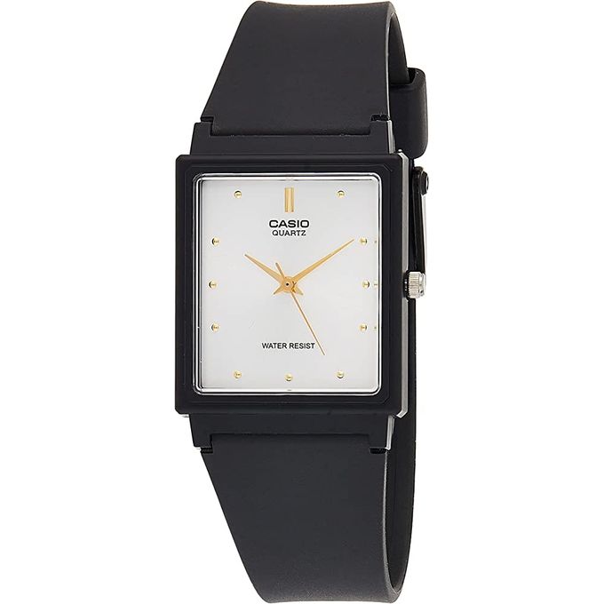 Casio MQ-38-7ADF – Pour homme – Classique cadran blanc rectangulaire – Bracelet silicone