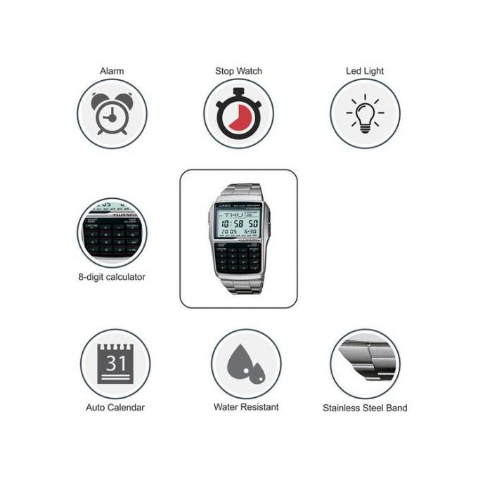 Casio – Calculatrice à 8 chiffres – Conversion de devises – DBC-32D-1ADF