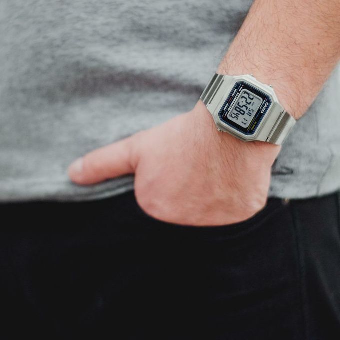 Casio – Argenté – Vintage Collection – Digitale – Alarme – B650WD-1ADF