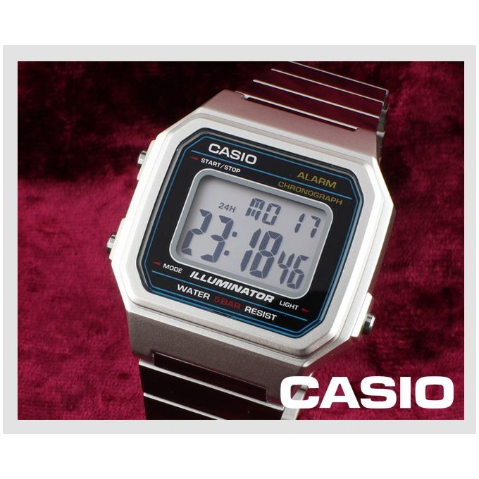 Casio – Argenté – Vintage Collection – Digitale – Alarme – B650WD-1ADF