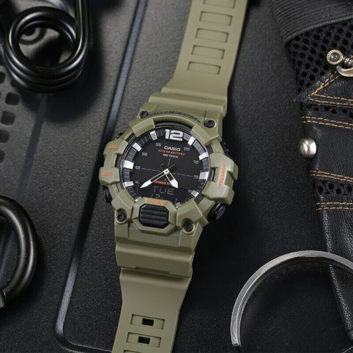 Casio – Verte – Sport – Double montre – Résistance à l'eau 100 mètres – HDC-700-3A2VDF Casio – Verte – Sport – Double montre – Résistance à l'eau 100 mètres – HDC-700-3A2VDF