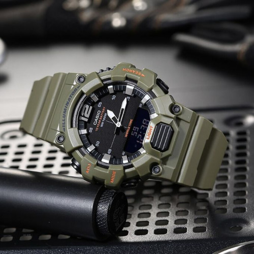 Casio – Verte – Sport – Double montre – Résistance à l'eau 100 mètres – HDC-700-3A2VDF Casio – Verte – Sport – Double montre – Résistance à l'eau 100 mètres – HDC-700-3A2VDF